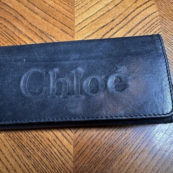 Chloé Black Leather Wallet - Picture 1 of 6
